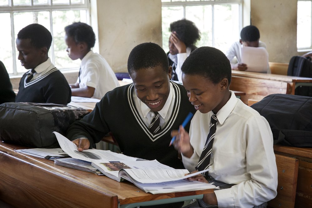 Ekuphumleni Senior Secondary School learners